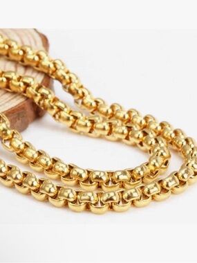 Gold Bead Link Purse Strap 50”